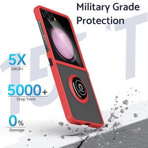Ultra-ince saydam TPU telefon Samsung kılıfı Z Flip 7 lüks halka buzlanma özel zanaat ve artı modeli ile arka kapak kabuk - Product Image 5