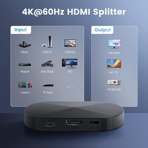 For H DMI 2.0 One-to-Two <strong>Splitter</strong> HDCP 2.2 1x 2 for H DMI 4K HZ 1080p 3D Video <strong>Splitters</strong> Converters - Product Image 5