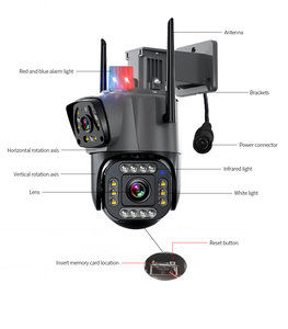 NEYE 360度PTZ夜视隐藏式无线ip网络摄像机 - Product Image 1
