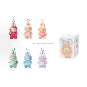 Scannable Blind Mystery Boxes Labubu V3 Gradient Color Plush Doll Pendant Series Monsters Anti-counterfeiting <strong>Verification</strong> <strong>Code</strong> - Product Image 5
