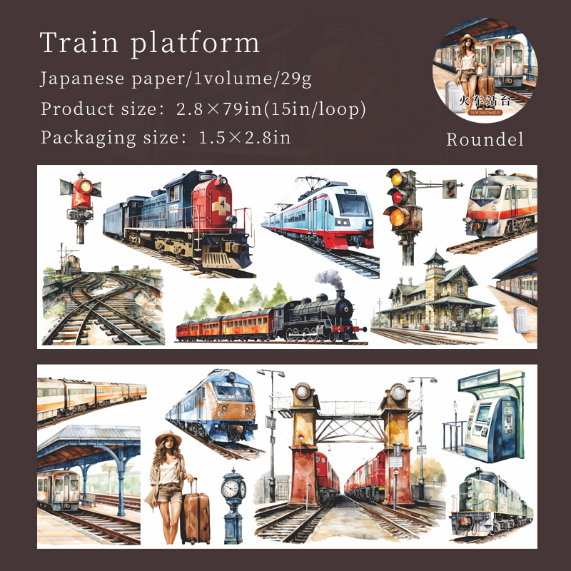 Plateforme du train E (blanc)
