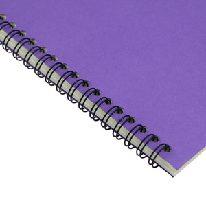 Cuaderno de diario A5 personalizado de varios colores, encuadernación en espiral, cuaderno en espiral con cubierta Kraft dura para estudiantes - Product Image 3