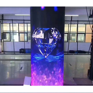 Alta luminosità su misura modulo Led morbido schermo P5 flessibile Video parete Led Tunnel Display per la pubblicità - Product Image 5