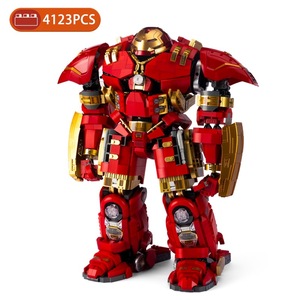ชุดตัวต่อ V5004 K-BOX Mar-Vel อิฐของเล่น hukkrustar มีชิ้นส่วนกว่า4123ชิ้นและไฟ LED สำหรับเราชุดอาคารภาพยนตร์