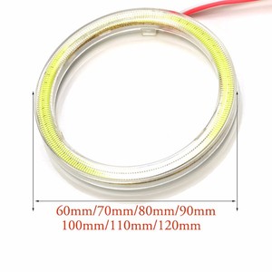 מכירה לוהטת 3 אינץ 80mm 90mm 100mm 120mm 140mm cob led מלאך עיניים ערכות led halo טבעת ליוניברסל מכוניות