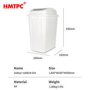 Cubo de basura con tapa abatible Cubo de reciclaje de basura Contenedor de basura interior pequeño Cubo de basura respetuoso con el medio ambiente - Product Image 6