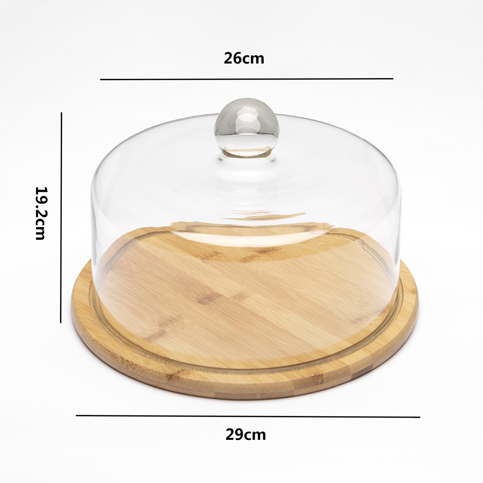 Angle droit transparent 26 cm rotatif