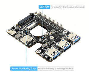 Cappello da PCIe a 4G/5G M.2 USB3.2 + Waveshare per Raspberry Pi 5 compatibile con SIMCom Quectel 4G moduli 5G Raspberry Pi 5 HAT - Product Image 3