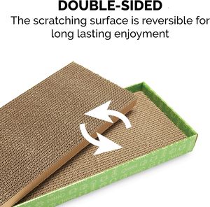Classic Double Sided Corrugated <strong>Catnip</strong> Cat Scratcher for Cats Trees &amp; Playtime - Product Image 5