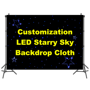 ม่านไฟ LED RGB shtx ผ้าท้องฟ้าดาวพร้อมการควบคุม DMX ไฟ LED พื้นหลังเวทีเวทีดิสโก้งานแต่งงาน3 in 1ผ้ากำมะหยี่90 - Product Image 1