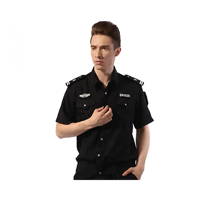 Uniformes de seguridad personalizados de la mejor calidad, traje completo de secado rápido a prueba de polvo, camisa de seguridad privada, uniforme