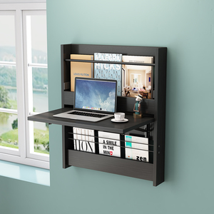 Настенная деревянная полка для компьютерного стола - Product Image 5