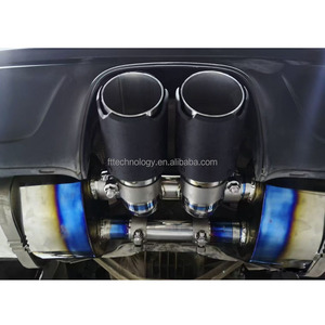 หัวท่อไอเสียไทเทเนียมสำหรับ Porsche 718 Cayman/ Boxster 982 2.0T 2.5T - Product Image 6