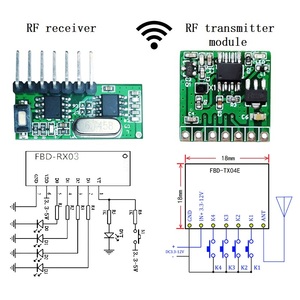Rf Wireless-Fernbedienung 4-Kanal Universal 433 Rf Wifi-Empfänger 433 MHz Rf-Sender-und Empfänger modul - Product Image 2
