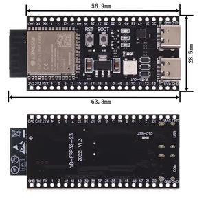 ESP32 / ESP32-S3 WiFi + Bluetooth şeylerin Internet çift tip-c geliştirme kurulu çekirdek kurulu ESP32-S3-DevKit C N16R8 Arduino için