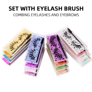 Eyelashes Wholesale Mink <strong>Lashes</strong> Faux Cils Eyelashes Box Packaging 5 Pairs White Frosted Holder Private Label <strong>Eye</strong> <strong>Lashes</strong> - Product Image 3
