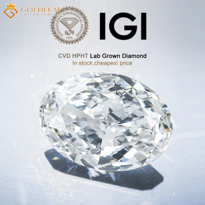 เพชรสังเคราะห์ทรงไข่ รับรองโดย IGI