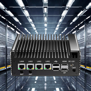 4 * LAN-Netzwerks icherheit Lüfter loser Mini-PC mit DDR4 Neuer robuster industrieller Intel N100-Box-PC Quad-Core-Quad-Threads US/EU/UK/CN-Stecker - Product Image 2