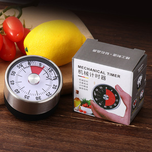 In acciaio inossidabile meccanico conto alla rovescia strumento da cucina a forma rotonda Timer magnetici orologio da cucina rotante - Product Image 4