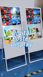 Señalización digital de alta calidad, póster de pantalla LCD de publicidad interior móvil portátil para centro comercial, señalización digital y pantalla - Product Image 2