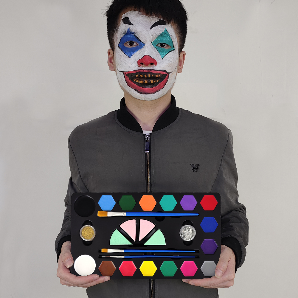 16 Colors Face Paint Kit