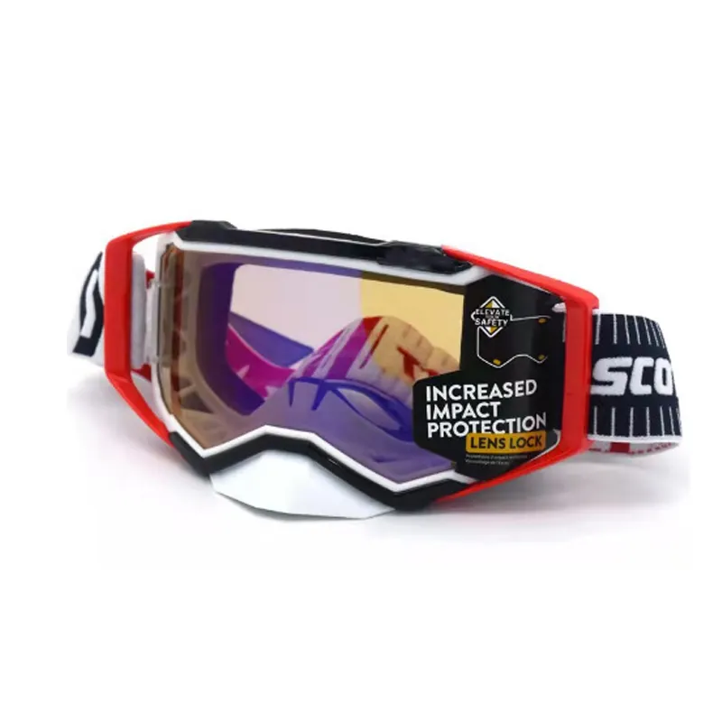 Novo estilo óculos de motocross motocicleta Óculos Off Road anti UV OTG MX dirt bike Corrida Segurança Riding Goggles