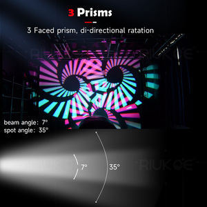 Illuminazione scenica Hybrid Dmx 512 prisma Zoom Lyre 200W BSW 3 in1 Beam Spot Wash Dj LED Moving Head Light - Product Image 3