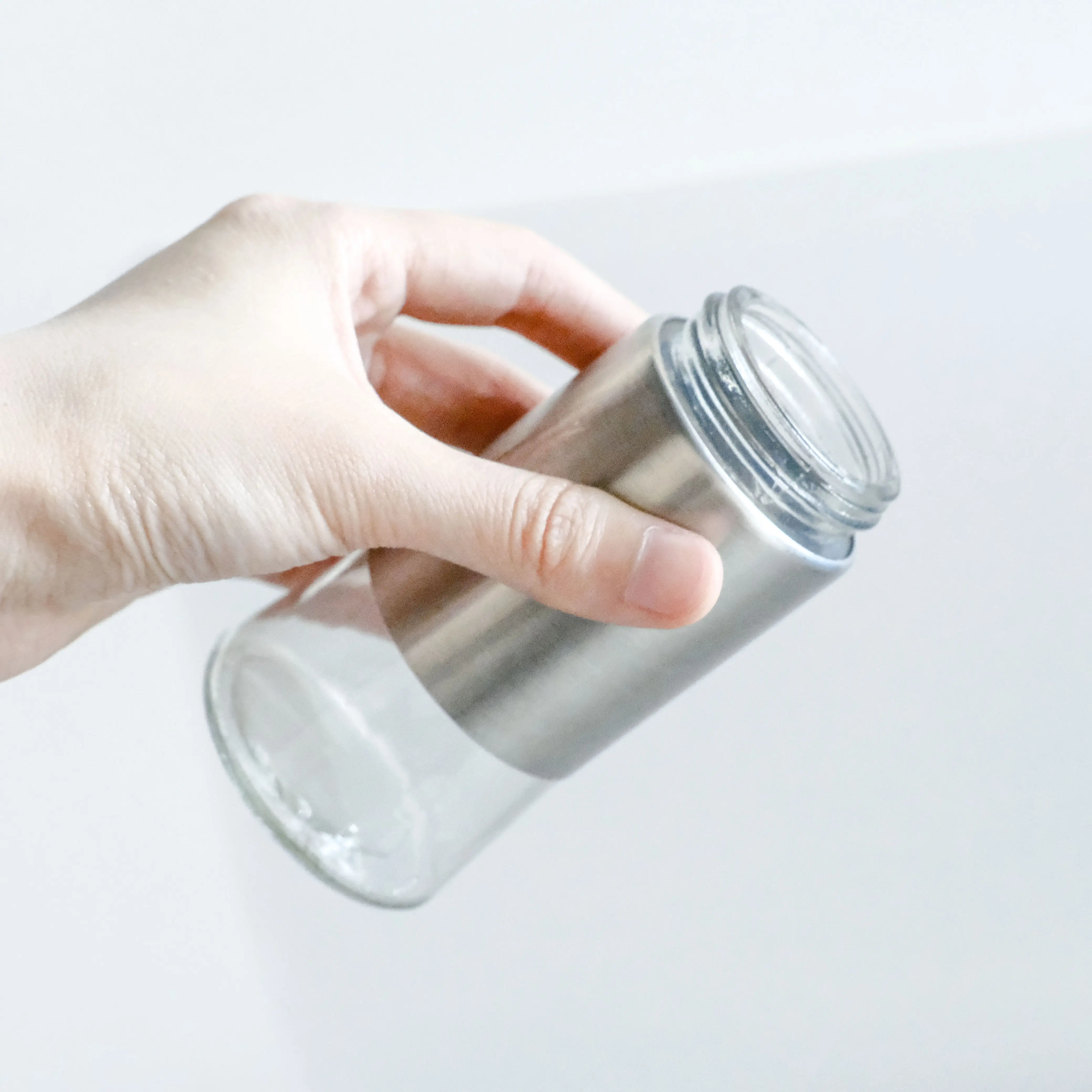 Novo 4 oz aço inoxidável vidro spice jar com etiqueta spice rack gaveta do armário com spice armazenamento garrafa