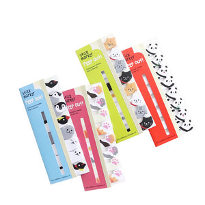 可爱的卡哇伊动物文具便签记事本猫熊猫索引贴它贴纸 - Product Image 1