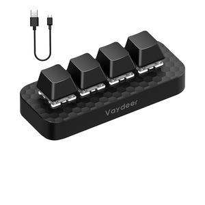 Teclado mecánico inteligente para videojuegos o diseñador, accesorio portátil con 9 teclas programables