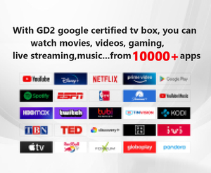 Guter Preis Fabrik Großhandel Dcolor GD2 Kompatibel Google Assistant Google Certified 2Gb 32Gb Android12 Android Google Tv Box - Product Image 5
