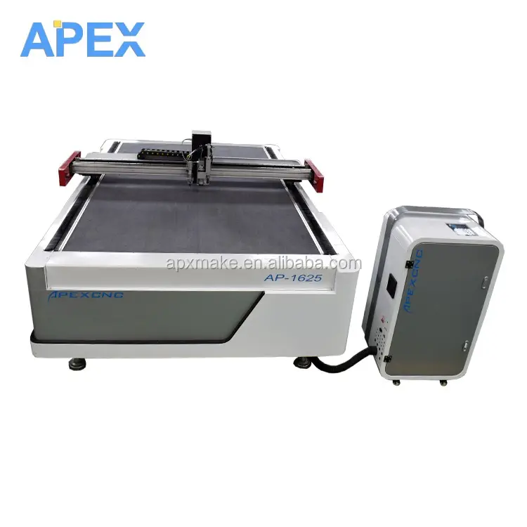 APEX fully automatic CNC Oscillating knife leather and textile cutting machine