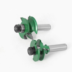 TGS 2pc 12mm Shank Raised Panel Cabinet Door Router Bit Set Coated Woodworking <strong>Cutter</strong> Milling CNC Controlled ODM OEM Customized - Product Image 5
