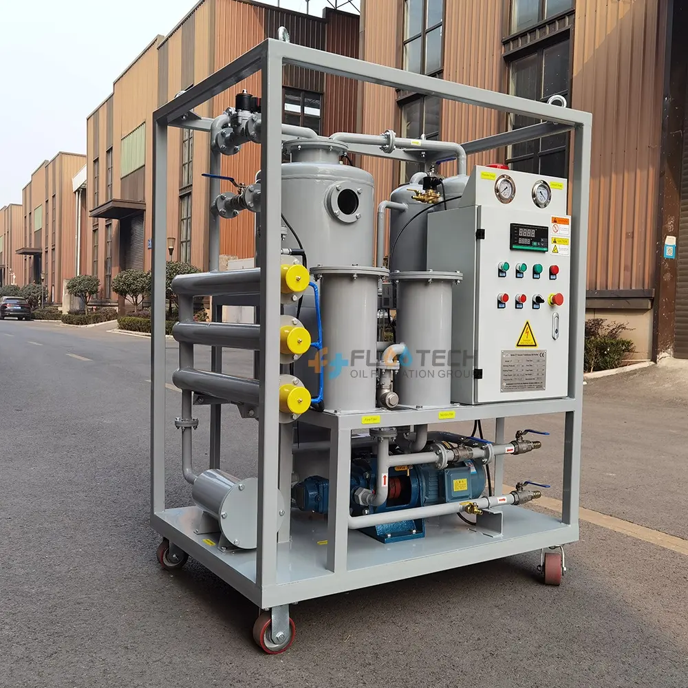 FuooTech Portable ZY Series Single-Stage Vacuum Transformer Oil Filtration Machine for Transformer Repairing