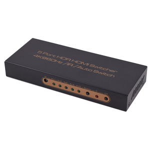 VCOM Multi Input HDMI Switch 5 In 1 Out 2,0 V 4K 1080P 3D Video HDMI Switcher para TV Banner Display