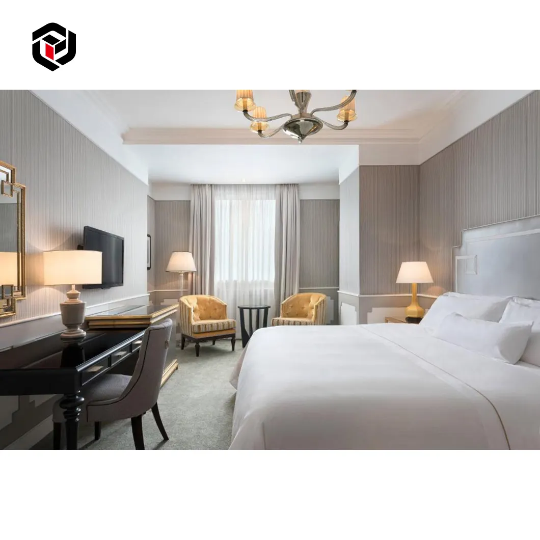 広東カスタム高級モダンホテルサプライリビングルームシャワールーム家具寝室セット
