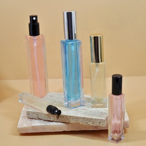 10ml 15ml 30ml 50ml 100ml bottiglie di profumo rettangolari di vetro riutilizzabili vuote per il contenitore cosmetico di fragranza liquida - Product Image 2