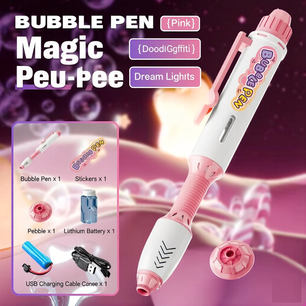 Bolígrafo mágico burbuja - rosa