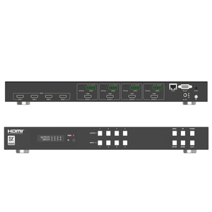 4x4 8K UHD <strong>HDMI</strong> 2.1 <strong>Matrix</strong> <strong>Switcher</strong> with Auto Downscaling and Audio De-embedder for Home Theatre System