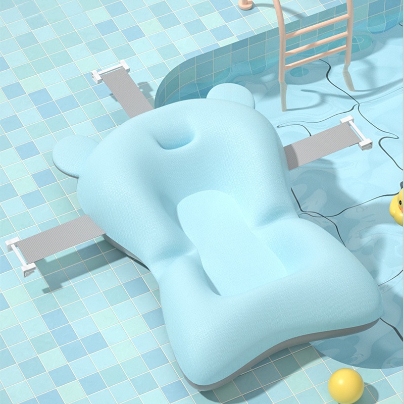 Alfombra de baño azul estándar