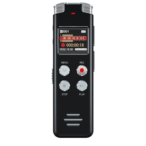 Grabadora activada por audio digital Grabadora pequeña y ligera para grabar entrevistas Dictáfono de voz Mango portátil 32GB - Product Image 1