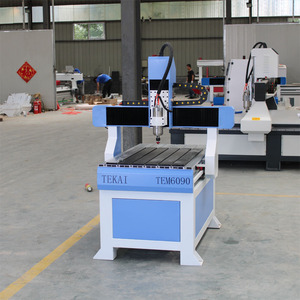 济南特凯迷你cnc 6090 路由器 3d数控铣床，用于小型企业设备 4 轴数控雕刻机 - Product Image 4