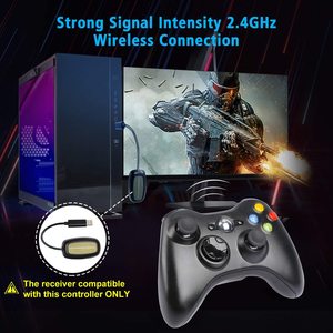 Xbox360コンソール用の2.4Gレシーバージョイスティックとゲームコントローラーを備えたXbox360ワイヤレスゲームパッド - Product Image 5