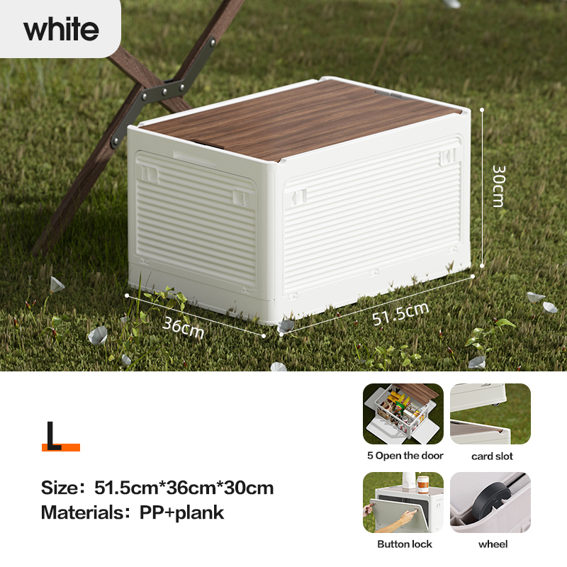 L taille Blanc 51.5cm * 36cm * 30cm