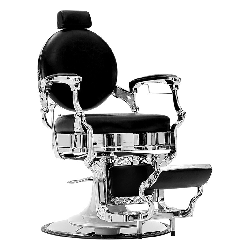 Classic black-shiny silver armrest