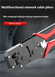 Crystal Head Wire Crimping Alicerça Cinco Tipos e Seis Tipos Profissional Grade Multi-funcional Rede Wire Pliers Set
