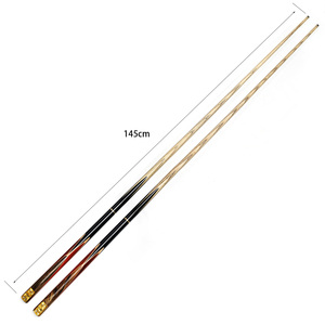 Premium 3/4-PC VanQS el yapımı Snooker Cue bilardo oyuncular için uzatma ile 9mm İpucu boyutu çelik ortak - Product Image 6