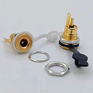 Erkek/dişi priz, soket, Jack, DC konnektör su geçirmez 5.5MM X 2.1MM 2.5MM Pin DC099 Panel montaj tipi - Product Image 1