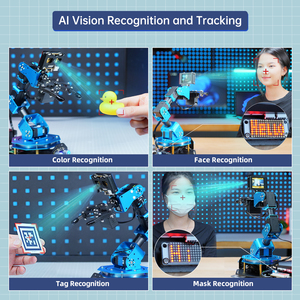 Hiwonder xArm AI Vision ses etkileşimi Scratch Python Arduino programlama destekler AI masaüstü eğitim Robot kol okul için