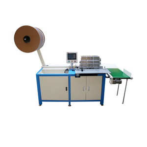 Máquina de encuadernación de alambre de doble bucle de alta velocidad Semi-Auto Nuevo equipo de cojinete de núcleo de motor Pequeño libro de ejercicios Calendario que hace PLC - Product Image 1